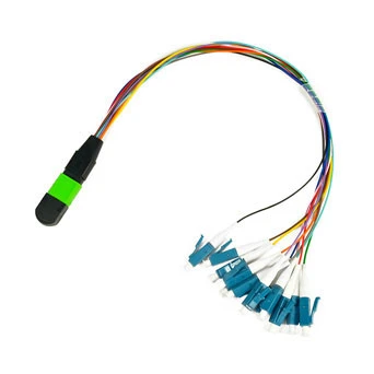12 Fiber MPO Female To LC UPC Multimode Mode Harness kábel LSZH